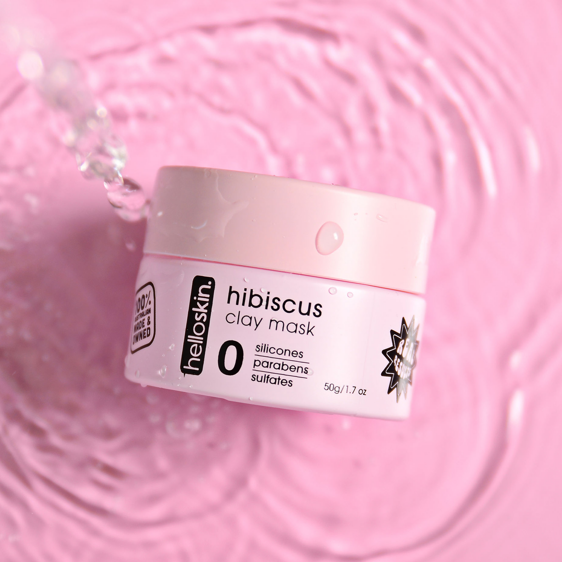hibiscus clay mask