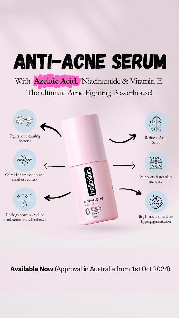 Anti Acne Serum (Azelaic Acid 20% w/w, Niacinamide 10% & Vitamin E) (30ml)