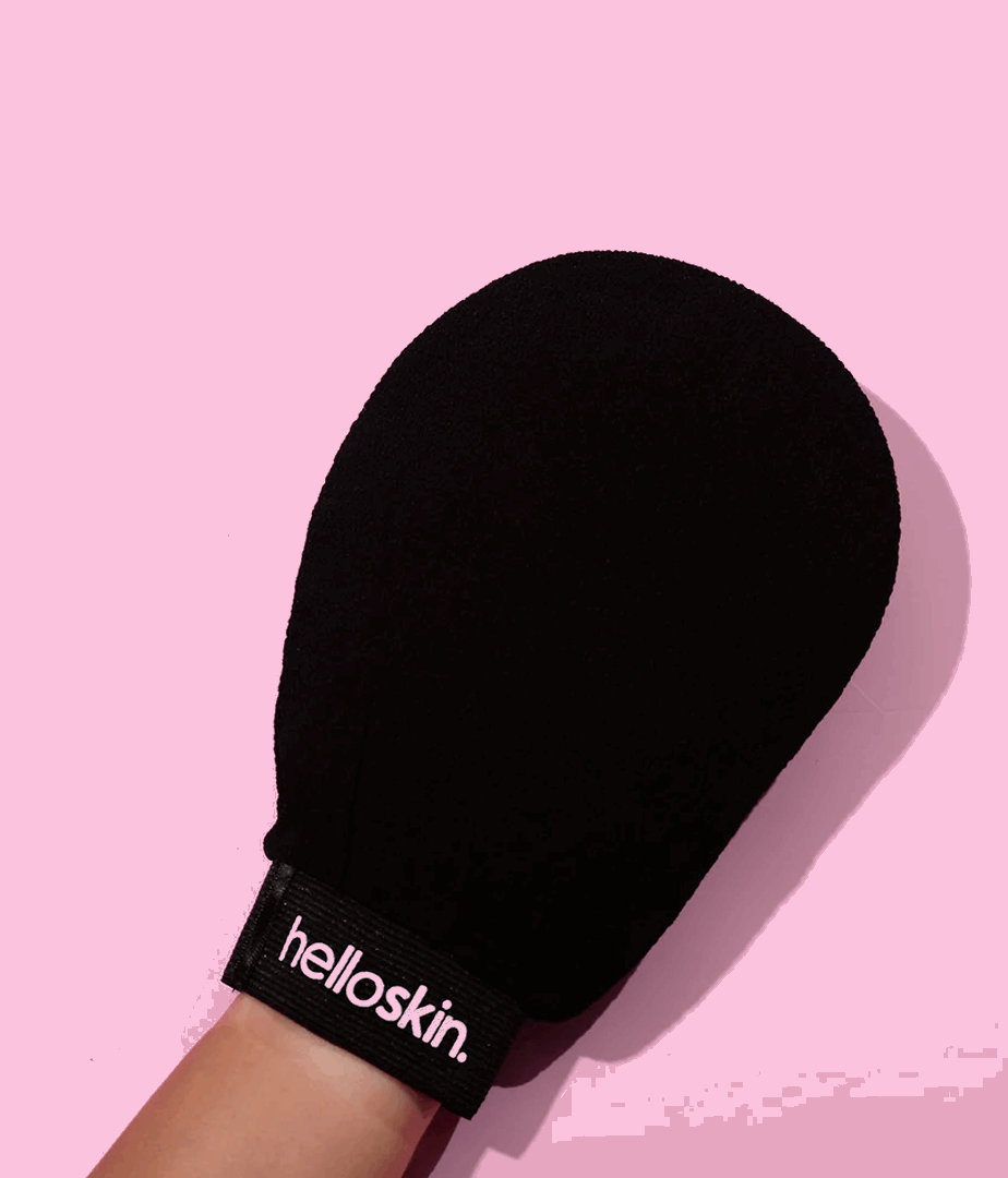 His & Hers Helloskin Exfoliating Glove (Pink & Black)