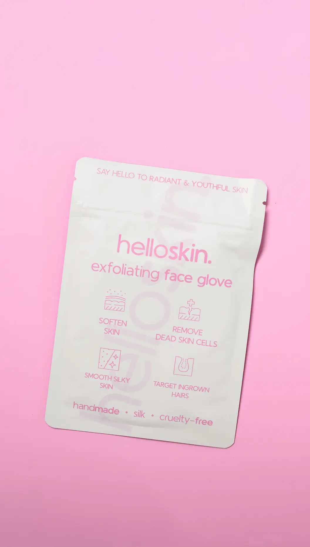 Helloskin Silk Exfoliating Face Glove - Helloskin.com.au